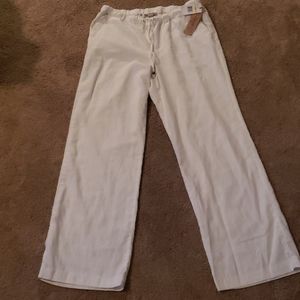Vintage America white cotton drawstring pants